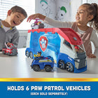 PAW Patrol Transforming PAW Patroller with Vehicle Launchers-Dual vehicle launchers: load ryder and his atv vehicle into one of the launchers and pull the lever, to raise the doors and launch your paw patrol toys, then push a button for thrilling sound effects!