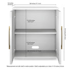 Hudson&Canal Tillman 28"W Accent Cabinet - White-8