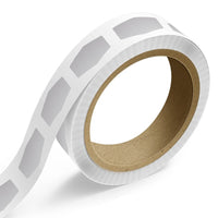 JAM Paper Standard Label Rolls - Marquis Shaped Bottle Favors - 1 7/8 x 3 15/32 - Silver Metallic Foil - 125 Labels/Roll-Colour: Durable Silver Shiny Foil | Make your mail stand out with colourful shipping address labels.