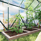 Outsunny 12' x 8' Aluminium Polycarbonate Greenhouse with Adjustable Roof Vent- Sliding door for easy access
 