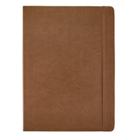 TRU RED Lined Flexi Cover Journal - 8 x 10 - Cognac-256 Lined Pages