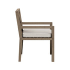 Modway Northlake Outdoor Teak Dining Armchair - Pebble-Non-Marking Floor Glides