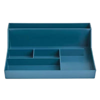 Plateau range-tout de bureau en plastique à 6 compartiments TRU RED, sarcelle-Ce range-tout à plusieurs compartiments vous aide à ranger et organiser les trombones, les stylos, les papillons adhésifs et plus encore.