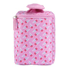 Fir + Fresh Luna Bow Lunch Bag - Pink Pring-Leak-resistant and easy-cleaning interior