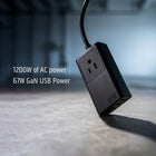 BlueDiamond Compact Power Strip & Charger - 1 AC Outlet - USB-C - USB-A - 1.5m-GaN power delivers up to 67W of power to a single USB-C port (45W + 20W while using both USB-C ports)