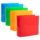 JAM Paper - Classeurs en plastique de 4 pouces - assortiment de 3 anneaux (rouge - bleu - vert et orange) - paquet de 4-Ce porte-documents est un incontournable pour tous vos projets, devoirs, mémos, travaux scolaires et tout autre document important qui doit être conservé en sécurité.