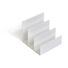 Trieur à courrier en plastique à 3 fentes TRU RED, blanc-Fabriqué avec un plastique plus durable, ce trieur à courrier au fini blanc mat peut être utilisé seul ou combiné avec d’autres accessoires assortis.