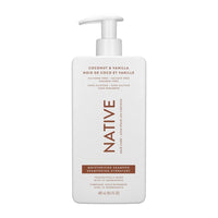 Native Hair Moisturizing Shampoo - 487ml - Coconut & Vanilla -Thoughtfully made with 10 ingredients or less