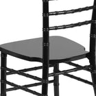 Flash Furniture - Chaise Chiavari de la série HERCULES en bois noir-Design léger
