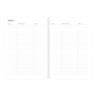 Letts of London 2027 Essence Weekly/Monthly Planner with Sewn Binding and Linen Recycled Cover - 8-1/4" x 5-7/8" - Teal - Multilingual-8
