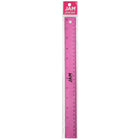 JAM Paper - Règle en aluminium robuste - 12 po - fuchsia métallisé-La règle est semi-flexible, a des coins arrondis et dispose d'un support en liège antidérapant pour qu'elle reste en place lorsqu'elle est utilisée sur toutes les surfaces.
