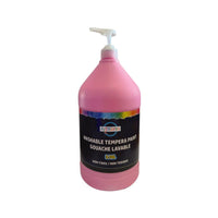 ArtWorks Washable Tempera Paint with Pump - 3.78 L - Bright Pink-Each gallon includes a pump! No need to purchase seperately