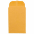 Jam Paper #4 Coin Business Commercial Envelopes - 3" H x 4 1/2" W - Brown Kraft Manila - 50 Pack-Features a straight flap with gummed closure and smooth paper finish