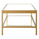Hudson&Canal - Table basse rectangulaire Alexis , 137 cm de large, laiton-Caractéristiques assemblage facile