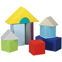 Soozier Toddler Soft Play Blocks 11-Piece Set - Light Colours-Includes eleven different shaped foam blocks, stimulating both imagination and creativity 