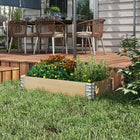 Outsunny - Kit de jardinière surélevée en bois avec fond ouvert - 45,3 po L x 23,6 po l x 7,9 po H - naturel-Surface pure et naturelle, vous pouvez la peindre selon vos envies 