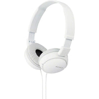 SONY MDRZX110W Over-Ear Headphones - White-Enjoy rich, full frequency response. 30 mm driver units deliver full, balanced sound for a complete listening experience from 12 - 22,000 Hz