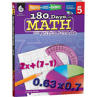 Shell Education Practice, Assess, Diagnose (SEP50808) : 180 Days Of Math Book - Grade 5-Ages 10 and grades 5th