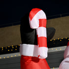 HOMCOM 8' Lit Inflatable Santa Christmas Yard Decoration-Primary Colour: Red 