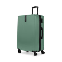 Bugatti Alexandria Collection 30.25" Hardside Spinner Luggage – Iceberg Green-Made of lightweight and resistant Polycarbonate composite and ABS blend