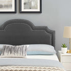 Modway Belinda Performance Velvet Twin Headboard - Charcoal-Sturdy Construction