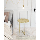 Zuo Lotus Side Table - Gold-Maximum Weight Capacity: 45
