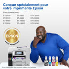 Epson - Bouteilles d’encre EcoTank T542, emballage mixte (CMJ)-Bouteilles d’encre EcoFit dotées d’un détrompeur unique qui facilite le remplissage