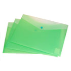 Filexec – Enveloppes en poly givrées, 2 pochettes, fermeture à bouton pression, vert lime, 24/paquet-Enveloppe en poly
