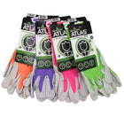 Atlas - Gants de jardinage en nitrile lisse - Fuchsia/Violet/Vert/Orange - Taille S - Lot de 4-Préhension Lisse