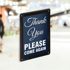 Azar Window-Hanging Vertical/Horizontal Side Loading Plastic Document Holder - Clear - 2 Pack (106697-BLK-2PK)-Includes: Four Clear Suction Cups for Mounting