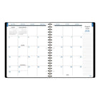 Mead 2026-2027 Upper Class Weekly/Monthly Student Planner - 9-7/8" H x 7-3/4" W - Black - Bilingual-Durable poly cover in black