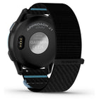Garmin Approach J1 Smartwatch - Cloud Blue Aluminum Bezel with Black/Azure ComfortFit Fabric Band-On-watch celebrations: Celebratory animations on the Approach J1 encourage and recognize improvement