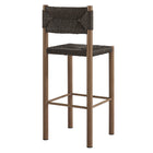Modway Parkland Outdoor Patio Rattan and Aluminum Bar Stools - Walnut - Set of 2-8