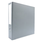 Bindertek 3-Ring 3-Inch Premium Binders - Light Grey-Removable label included in spine pocket