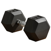 Soozier - Haltères Hexagonaux En Caoutchouc 35 Lbs, Poids Pour Entraînement De Fitness - Noir-Aide à exercer vos bras, épaules, dos et renforce également vos muscles