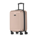 Bugatti Singapore Carry-on Hardside Luggage - Metallic Pink-Our luggage features double 360-degree spinner wheels for effortless and quiet maneuverability, ensuring a smooth journey wherever you go
