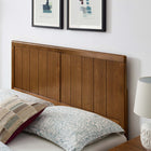 Modway Alana Wood Twin Platform Bed with Splayed Legs - Walnut-Assembly Required