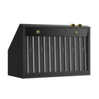 KUCHT KRHG360-GL-C 36" 900 CFM Wall Mounted Range Hood with Digital Controls - Gemstone/Gold-5-minute delay-off feature keeps hood running after cooking to ensure smoke and odours have cleared the environment
