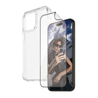 PanzerGlass Bundle with HardCase & Matrix Glass for iPhone 15 Pro Max - Clear-This bundle includes a matrix screen protector & case