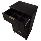 Manhattan Comfort Granville Modern Tall Narrow and Standard Dresser Set - Black-30 Day Limited Manufacturer's Warranty