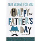 Rosedale Gold Father's Day Greeting Cards/Envelopes - 5-1/2" x 8" - Moustache - 6 Pack-Premium quality greeting cards