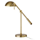 Hudson&Canal - Lampe de table Dexter de 59 cm de haut avec bras articulé et abat-jour en métal - Laiton/laiton-Associé à un abat-jour en métal en forme de dôme en laiton