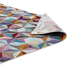 Modway Arisa Geometric Hexagon Mosaic Area Rug - 4 ft W x 6 ft L - Multicolored-High Density / Machine-Woven