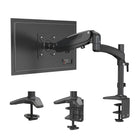 ShoppingAll Adjustable Single Gas Spring Monitor Desk Mount - Black-Designed with a gas spring system which provides flexible and fluid laptop/monitor motion.