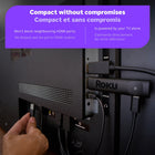 Roku - Clé de diffusion en continu Plus-Grâce à notre design épuré, les ports HDMI voisins demeurent tout à fait accessibles.