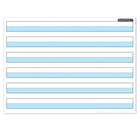 Ashley Productions - ASH97015 Intelligents Poly PosterMat Pals Économiseurs d'Espace - 13" x 9-1/2" - 1" Surligné en Bleu pour l'Écriture - Paquet de 10-Utilisez avec des marqueurs effaçables à sec ou à base d'eau et des crayons lavables. Surface inscriptible/effaçable.