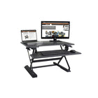 Victor – Bureau assis debout High Rise réglable en hauteur, avec support pour clavier (DCX710)-Design ergonomique : Transformez tout bureau en bureau assis ou debout. Relevez et abaissez le poste de travail en appuyant légèrement sur les leviers ergonomiques