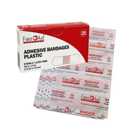 First Aid Central - Pansements en plastique, Paquet de 25-Respirants et stériles