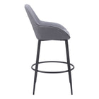 Zuo Vila Barstool - Grey - Set of 2-Assembly required