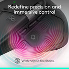 Logitech MX Master 4 for Mac - Ergonomic Bluetooth Mouse - Space Black-Precision you can feel with the Haptic Sense Panel, customizable haptic feedback on specific actions, shortcuts, notifications enhancing productivity on this wireless Bluetooth mouse 